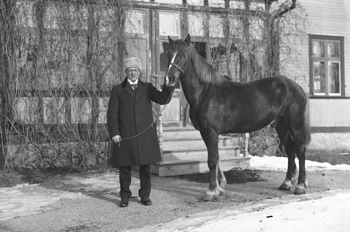 Gunnar Nilsson med hästen Ajax