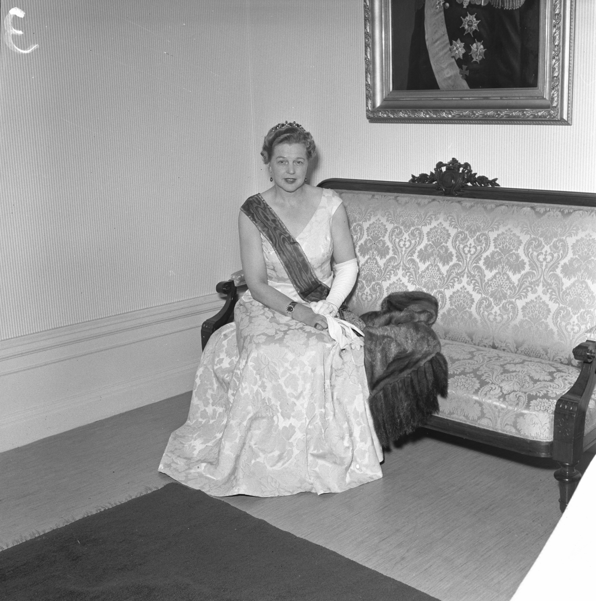 Landshövdinskan, fru Lingman. 10 november 1956.