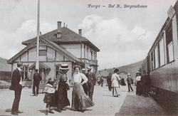 Tog til Bergen under oppholdet på Ål stasjon.
