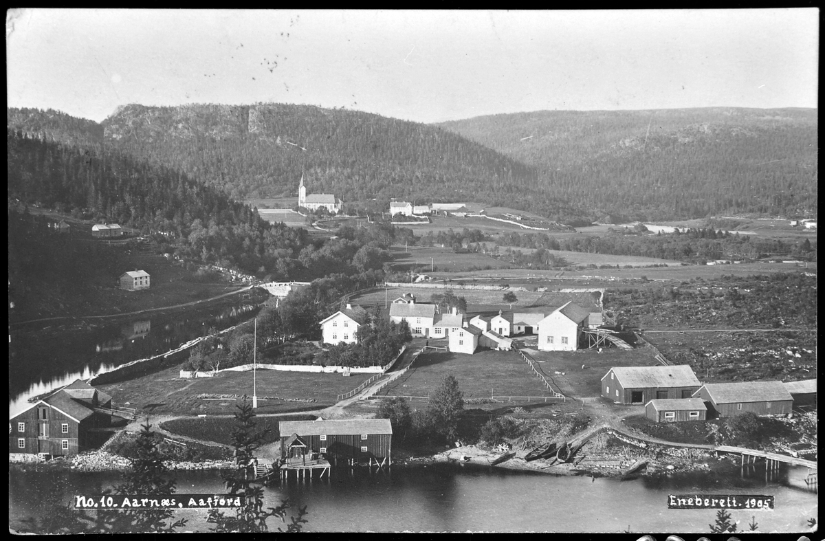 Boligbebyggelse på Årnes i Åfjord ca. 1905