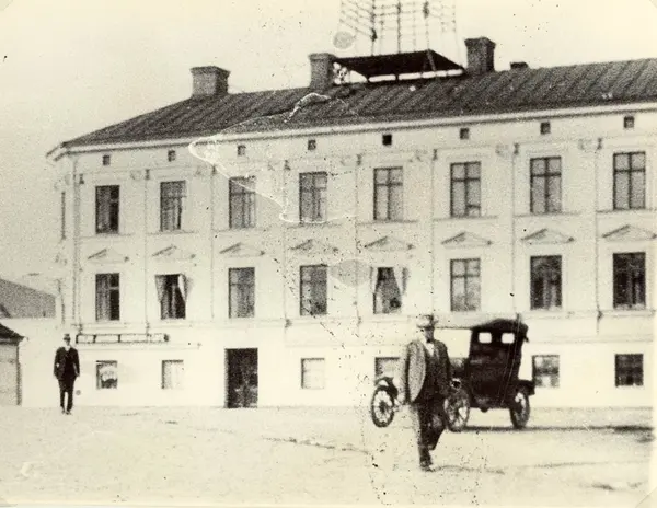 Affärsbyggnad I Oskarshamn. - Kalmar Läns Museum / DigitaltMuseum