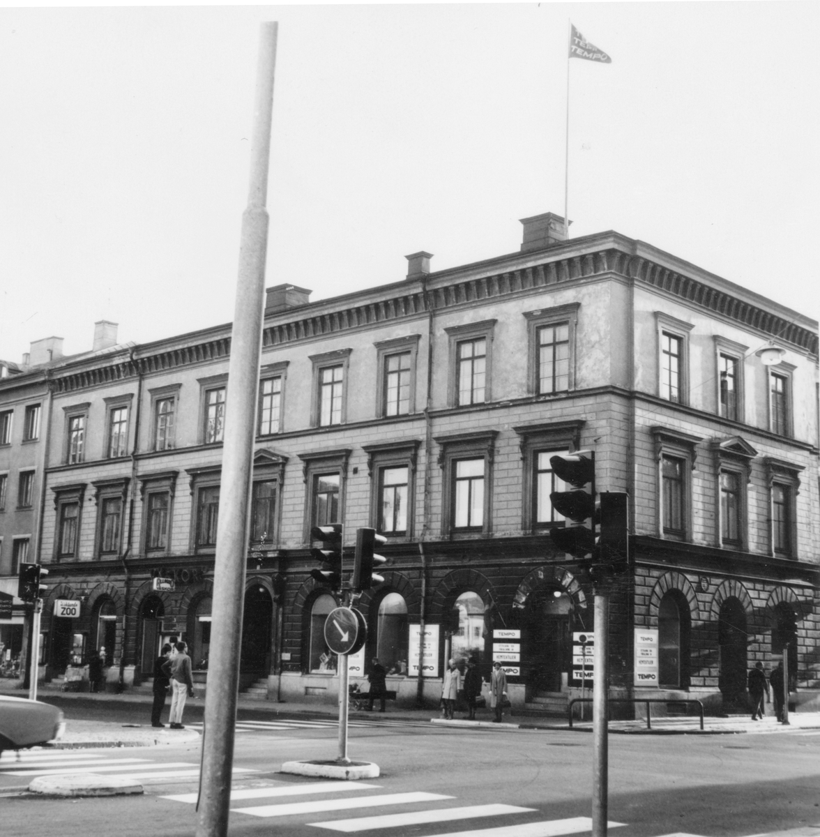 Norra Kungsgatan/ Drottninggatan. Kvarteret Nattväktaren