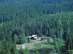 Flyfoto, Lillehammer,museumsbebyggelse. Maihaugen. Valbjørse