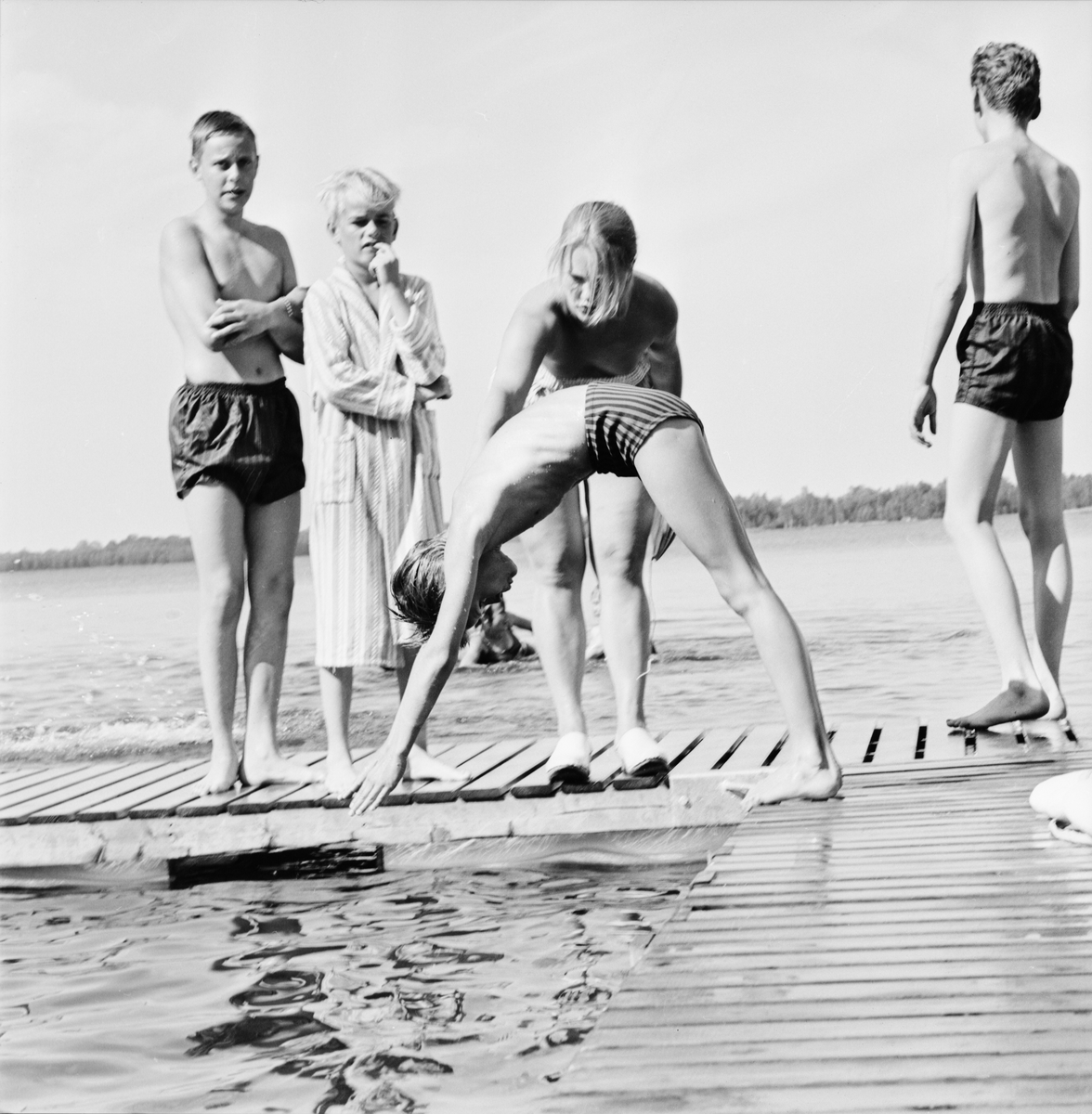 "Badliv", Sanviksbadet, Björklinge, Uppland 1964