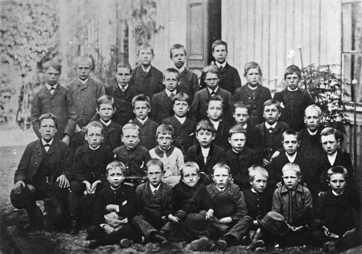 Skolklass, sekelskifte 18-1900.
