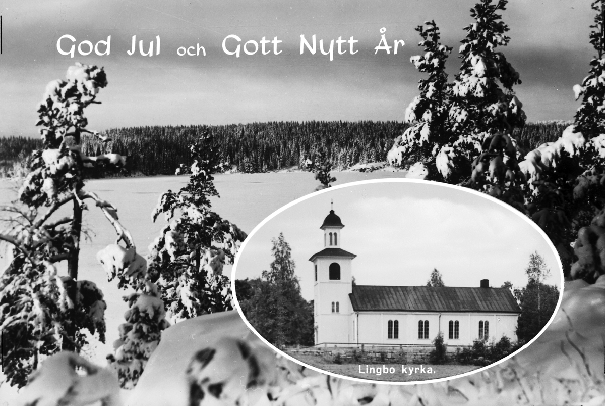 "GOD JUL och GOTT NYTT ÅR", Lingbo, Gästrikland
