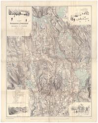 Kart over Nordmarken og Sørkedalen for skiløbere og turister