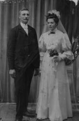 Brudebilde av Ida og Søren Eilertsen. Tranøy