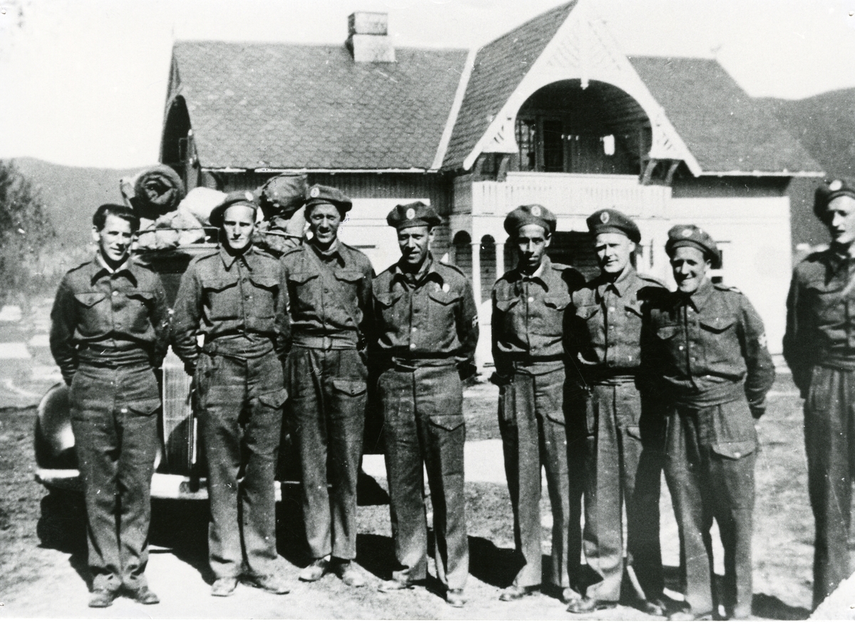 Hjemmefronten, HS-staben i Søre Thorsrud, mai 1945.