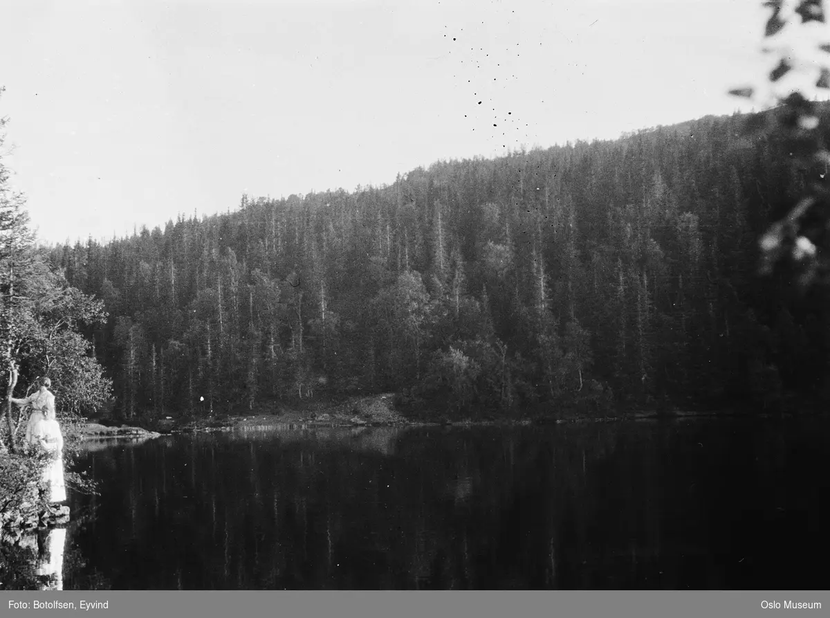 Ved Kobberdammen i Trondheim. - Oslo Museum / DigitaltMuseum