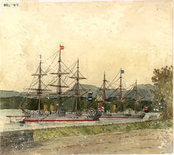 Skip i Oslofjorden [havnemotiv]