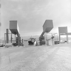 Fergeleiet på Sørrollnes. Ferga i bakgrunnen.