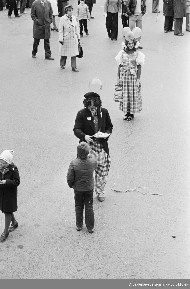 1. mai 1979 i Oslo.Youngstorget
