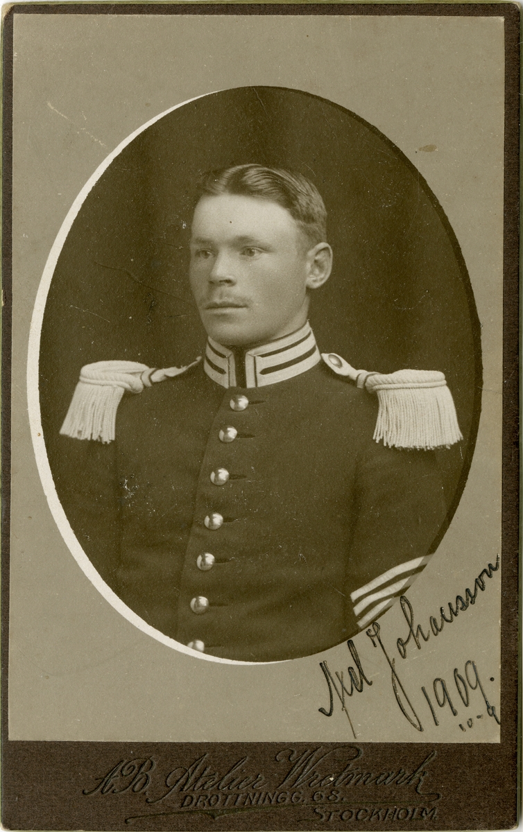 Porträtt av Axel Johansson.