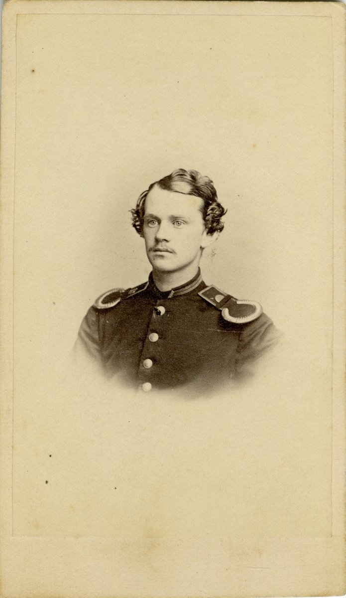 Porträtt av okänd soldat vid Livgarde.