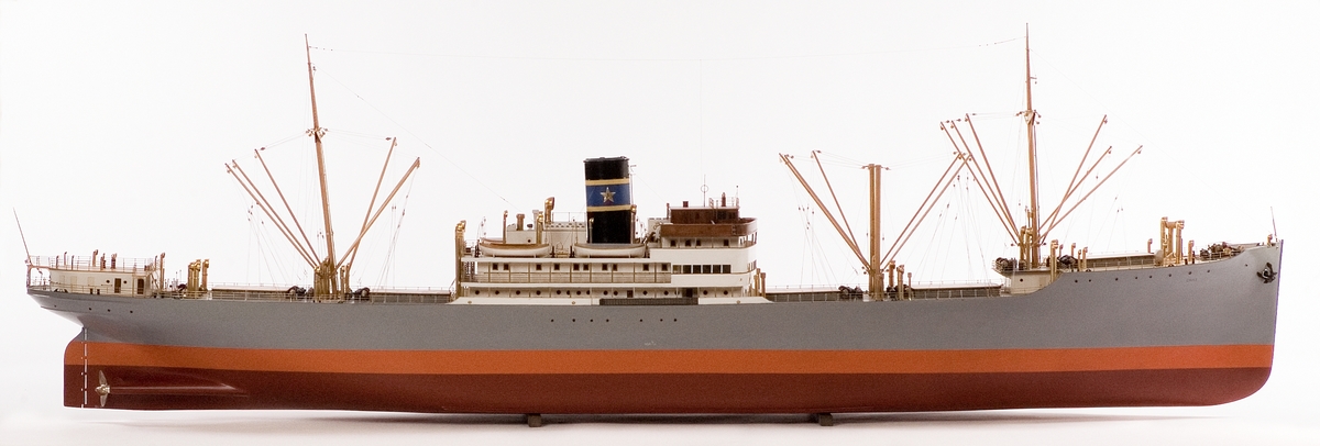 Fartygsmodell av lastfartygen CHILE.
