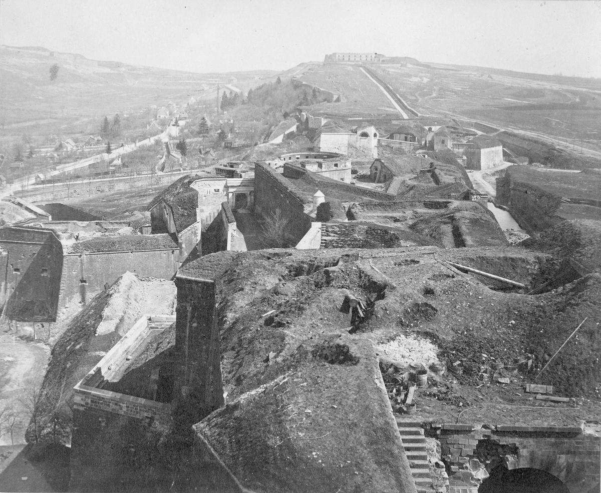 Fästningen Belfort i Frankrike
