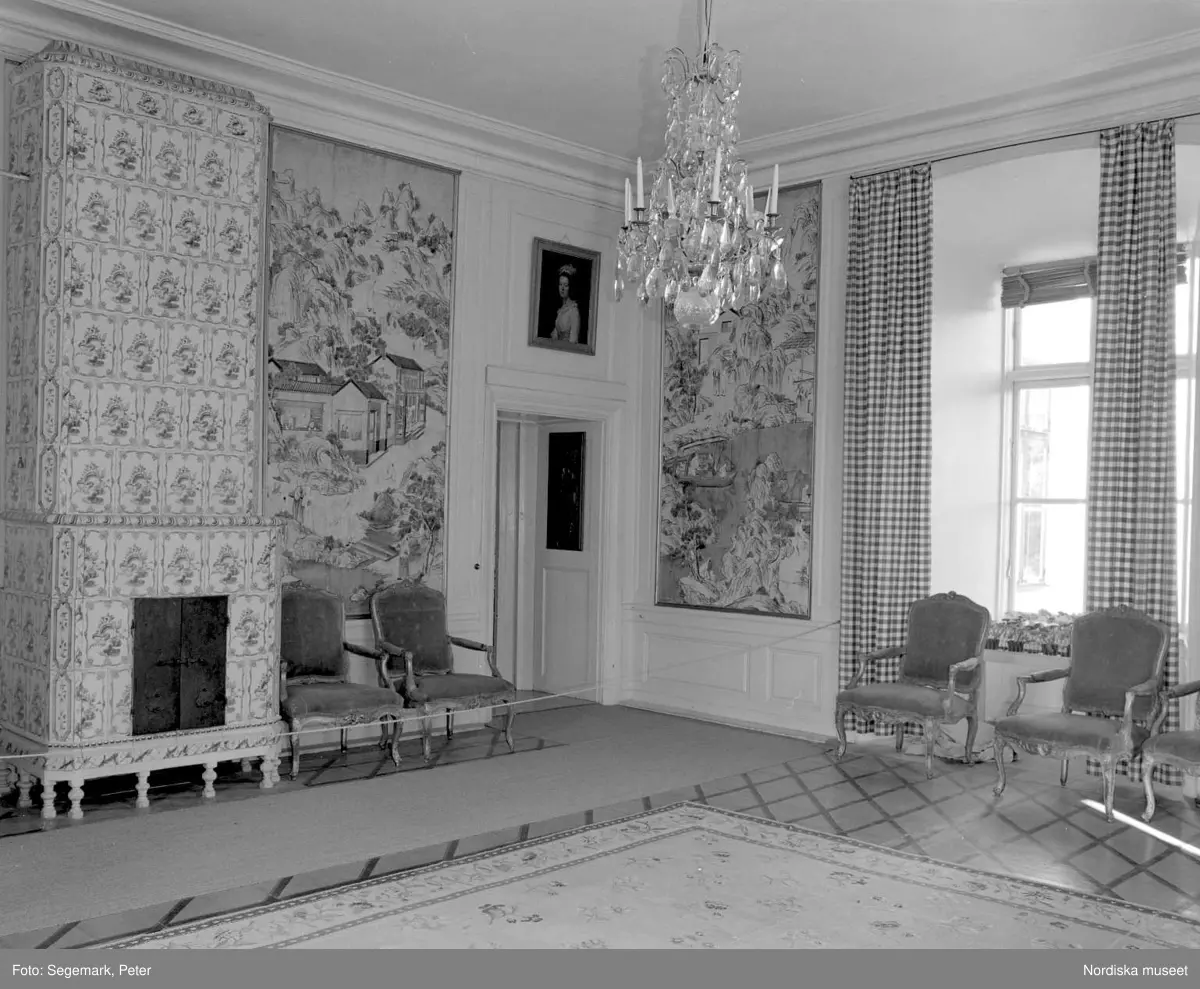 Dokumentation av Tyresö slott, interiör. - Nordiska museet / DigitaltMuseum