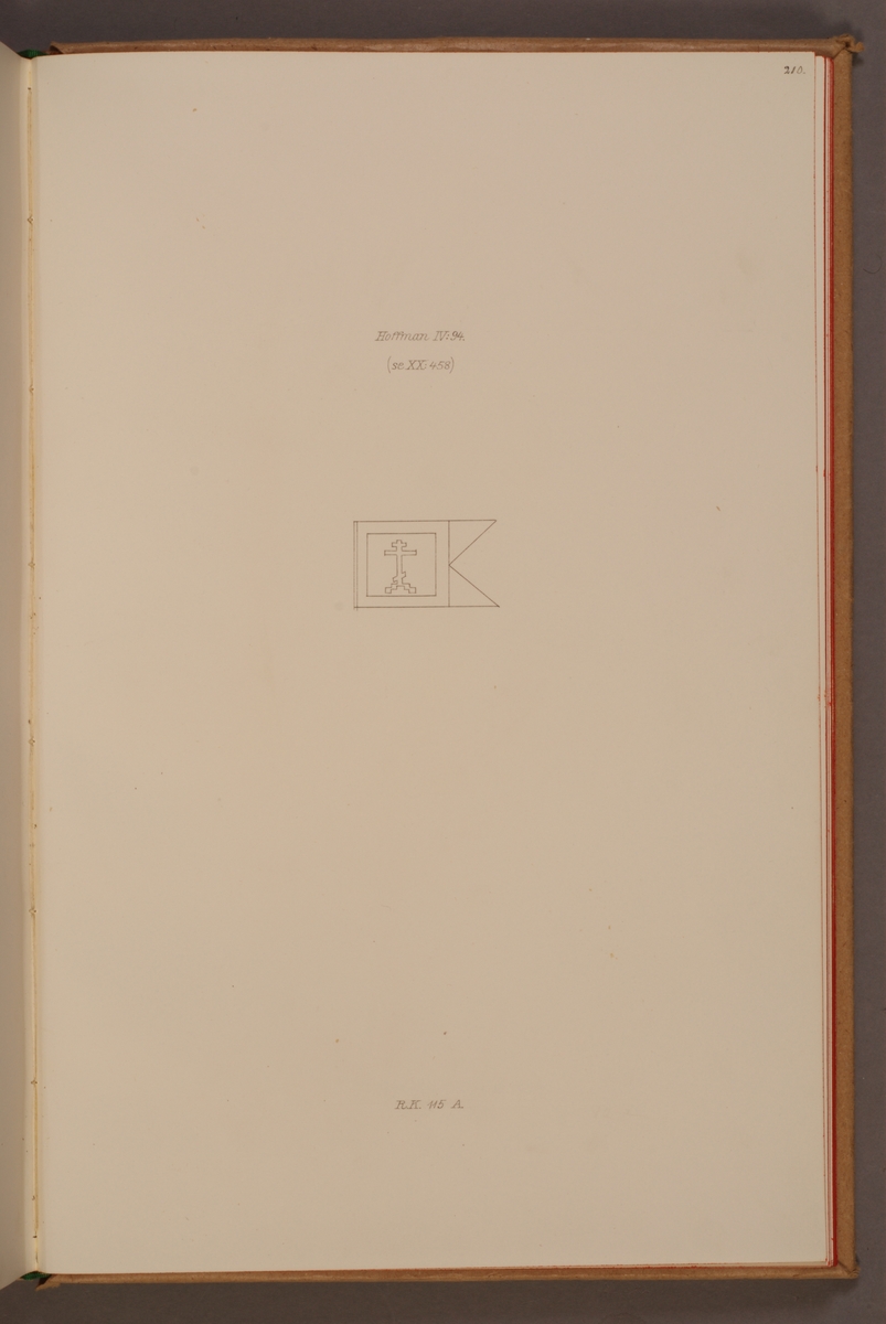 Avbildning föreställande fälttecken taget som trofé av svenska armén. Den avbildade fanan finns bevarad i Armémuseums samling, för mer information, se relaterade objekt.