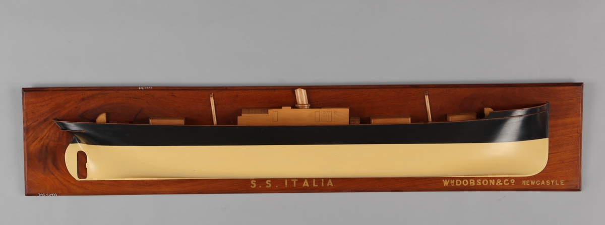 Halvmodell av DS ITALIA, bg. 1888