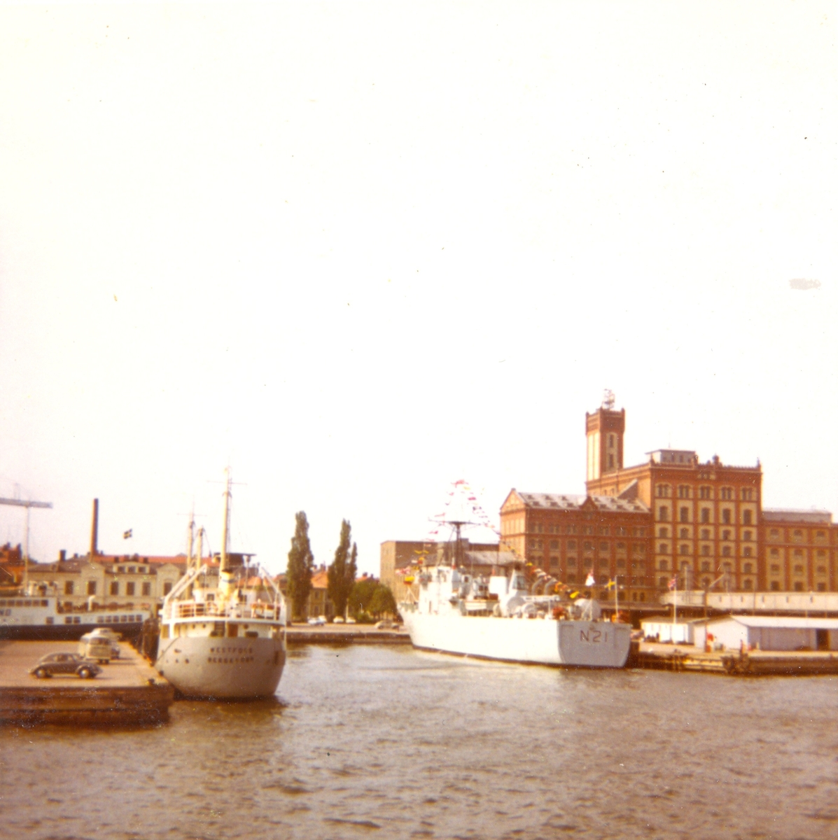 Den brittiske minläggaren HMS Abdiel (N21), byggt 1967 i Tullhamnen i Kalmar,