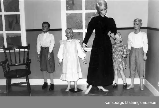 Karlsborgs museum. Förberedelser inför skolutställningen år 1979 - 80 "När vi sitta i vår bänk".