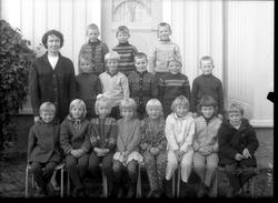 Skolebilde fra folkeskole. Nesheim skole.