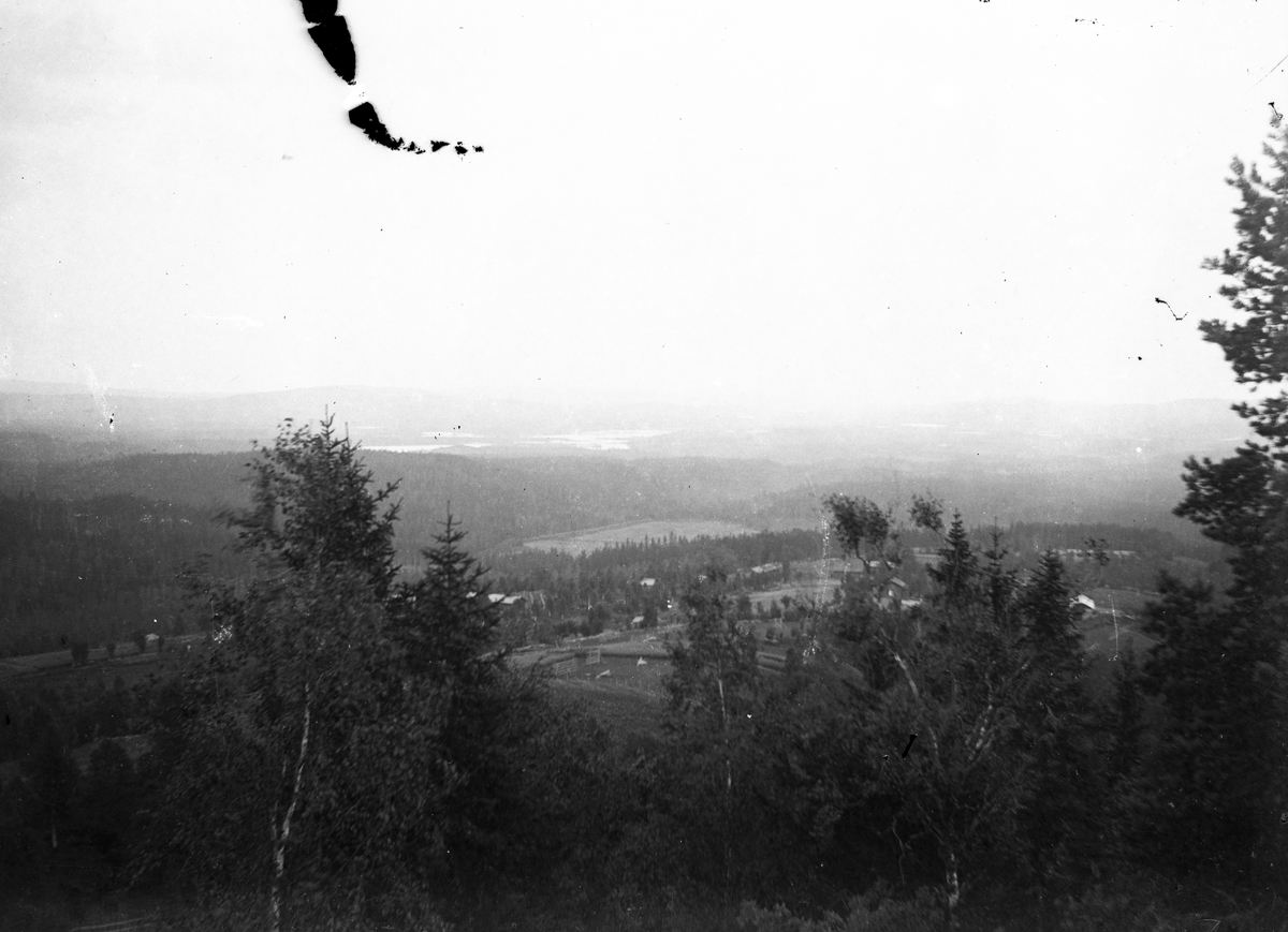 Utsikt från Tykullen, Dalarna. Den 7 augusti 1908