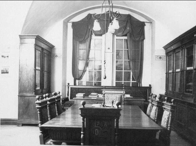 Fästningen, bibliotek. Fotot finns i album - kungl. Göta ingenjörkår 1875 - 1928.