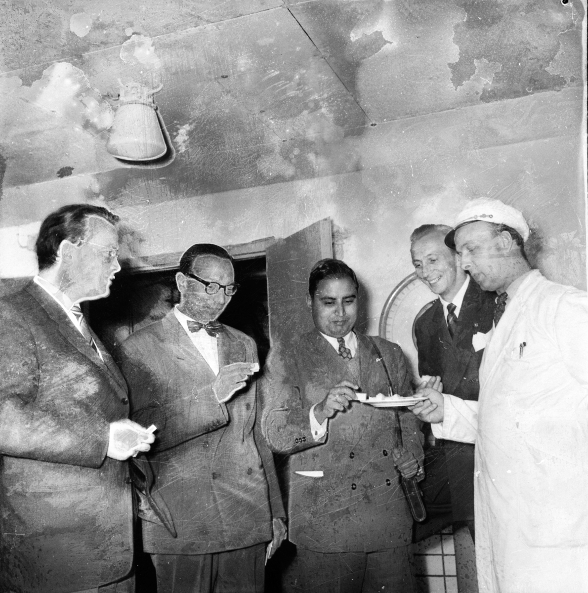 Mejeriet. Indier på besök.
Juni 1956