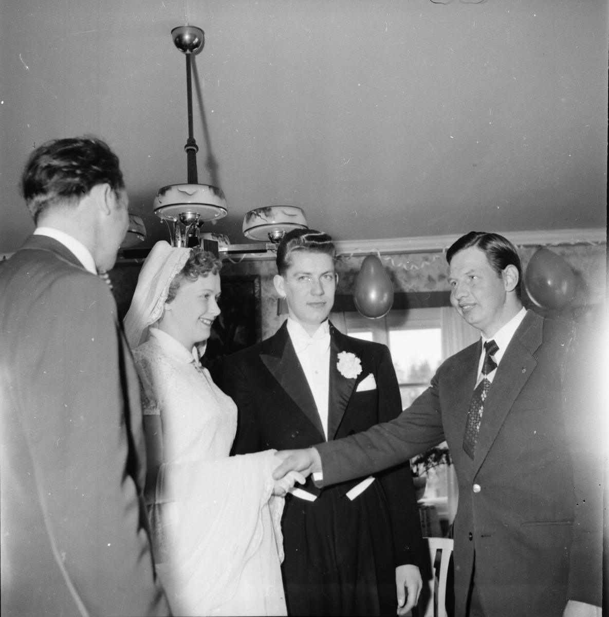 Skogens. Påskbröllop i Växbo. 1955