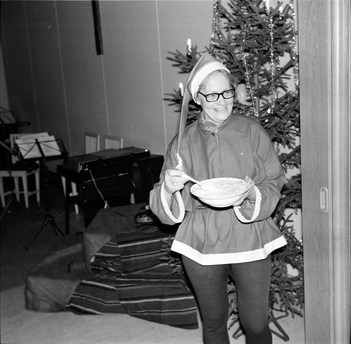 Arbrå, Astrid Häger.
Grötfesten i sockenstugan,
Januari 1969
