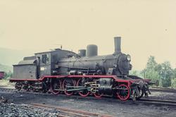 Damplokomotiv type 18c nr. 255 på Grong stasjon.