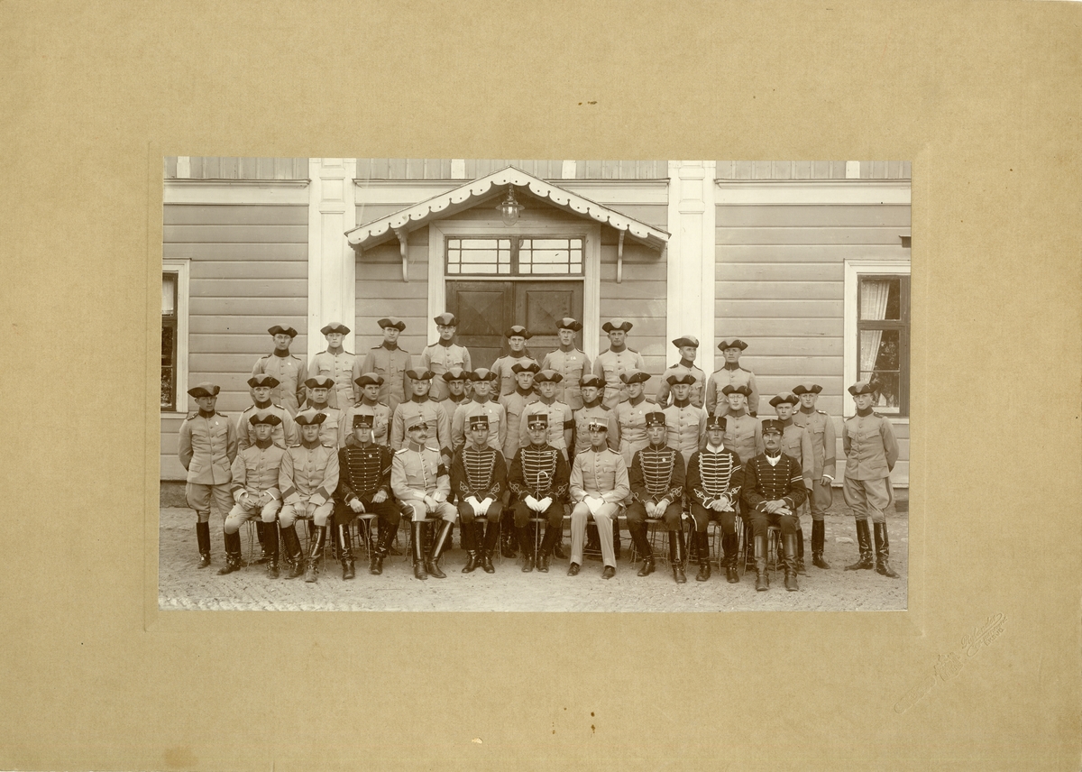 Kavalleriets aspirantskola, Ränneslätt 1913-1914.
För namn, se bild nr. 3.