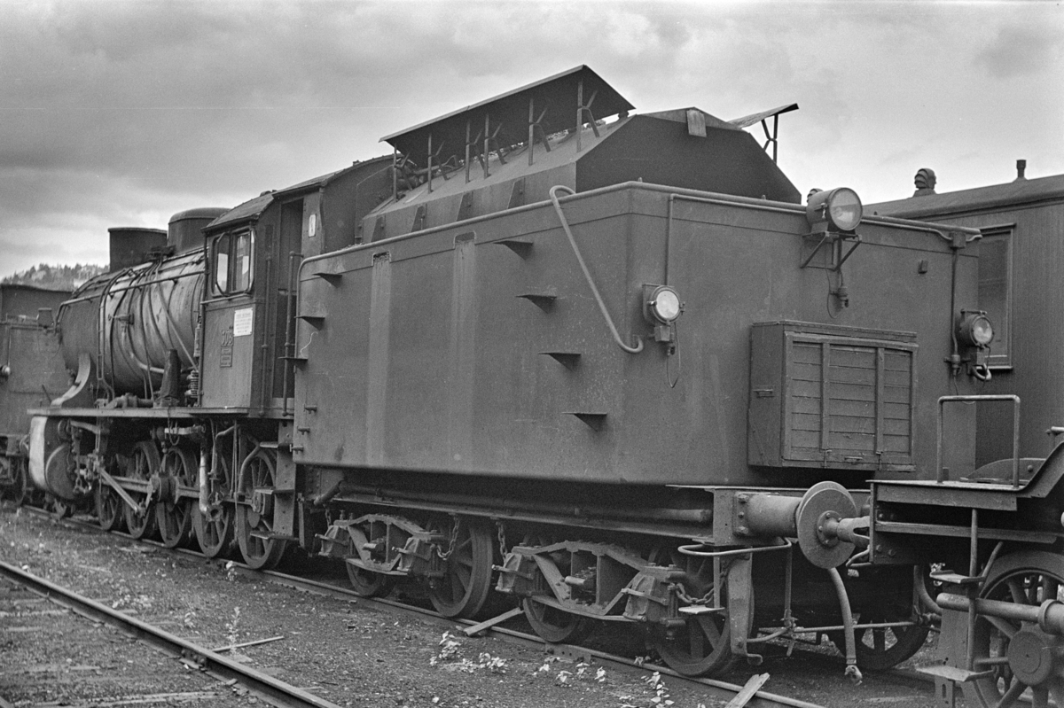 Damplokomotiv type 39a nr. 308, hensatt i Lodalen. i Oslo.