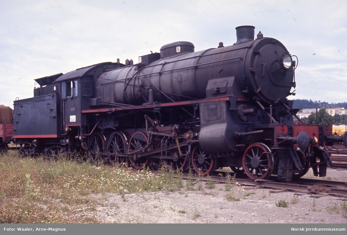 Utrangert damplokomotiv type 31b nr. 449 på Verkstedet Grorud