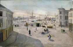 Vestbanestasjonen med omgivelser [maleri]