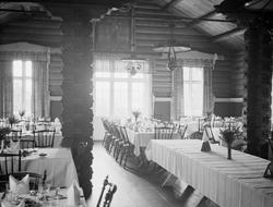 Spisesalen på Lauvåsen Fjellstue, Gålå.