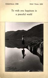 Jule- og nyttårskort. Jule- og nyttårshilsen. Foto: svart/
