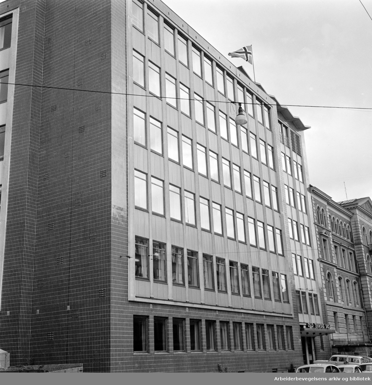 Oslo tekniske skoles nybygg. Juni 1962