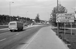 Ryenkrysset ved rundkjøringen. Mai 1977