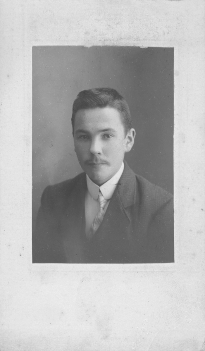 Album med portrettbilder. Albumet har tilhørt Aksel Konrad Mikkola og hans hustru Kathinka Marie, f. Mikkelsen. Det er nå i Solbjørg Mikkolas eie. Navnene til de portretterte er for en stor del ukjente, men mange er fra Neiden og Sør-Varanger. Kathinka kom opprinnelig fra Lofoten, og en del av bildene viser hennes familie i Nordland