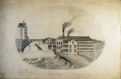 Akerelva ved Vøyen fabrikk, Tukthusstampen og Foss spinneri 