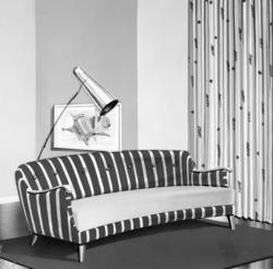 Skisse/teikning av sofa.