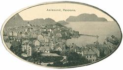 Ålesund sett mot vest fra Aksla