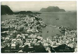Ålesund sett fra Aksla, mot vest. 1948