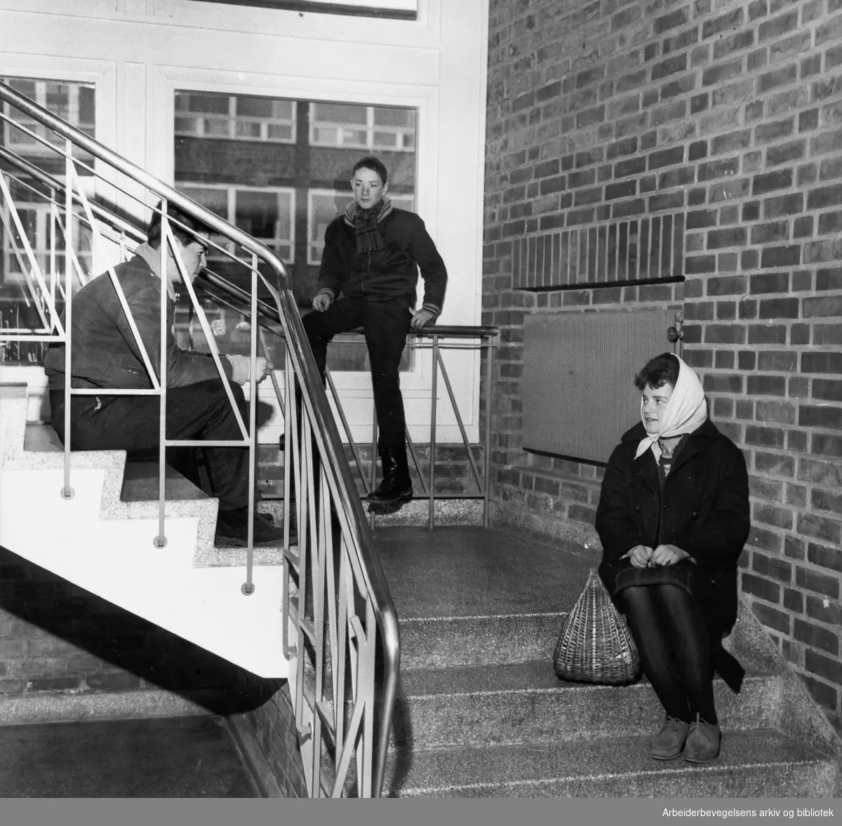 Elever ved Sandaker skole, mai 1960.
