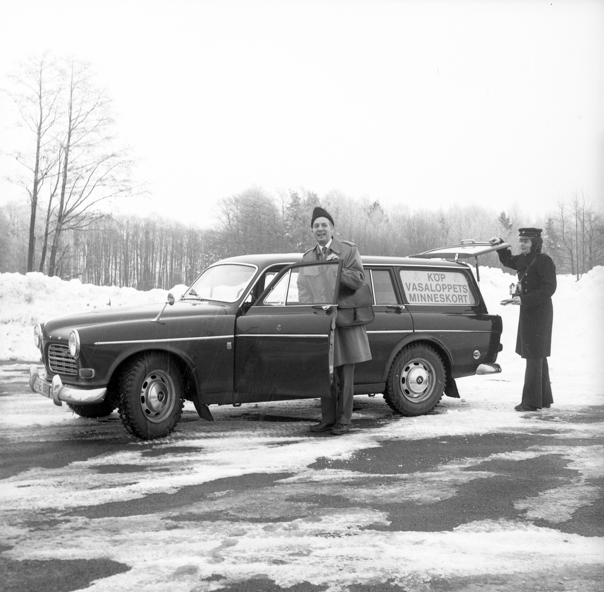 Avfärd till Vasaloppet, Postdirektionen. Gävle. Den 1 mars 1973

