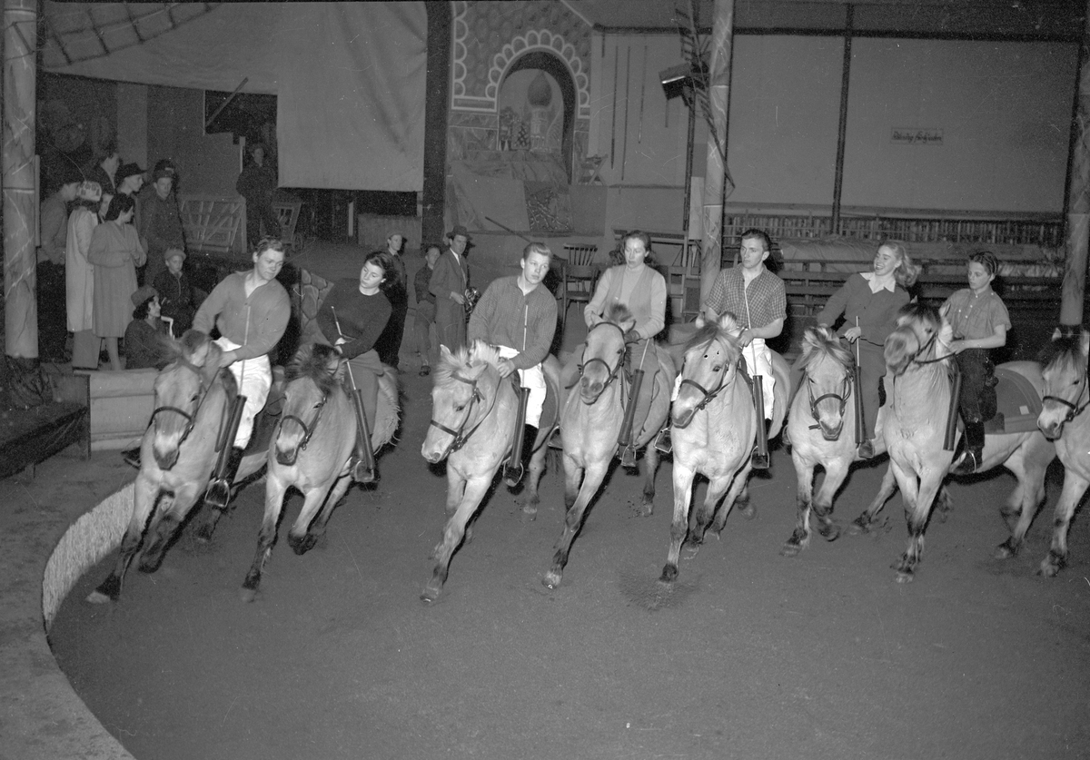 Träning i Cirkusbyggnaden som uppfördes 1940













