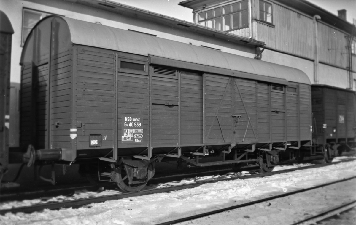 Normalsporet godsvogn type G4 nr. 40939.